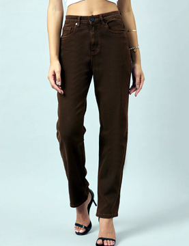 Brown Mom Jeans